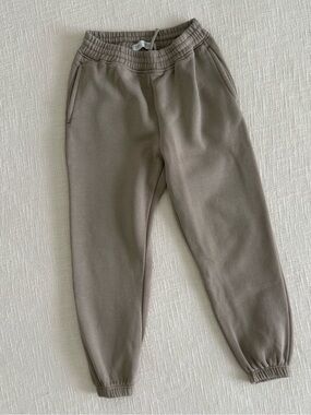 Zara Kids Jogger Pants in Taupe Brown